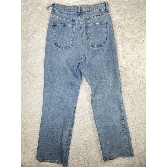 Zara Women's Jeans Denim Ripped Distressed‎ Size 8 Blue - Picture 9 of 12